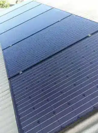 Clean solar panels on a residential roof in Perth after professional solar panel cleaning, showing improved surface clarity and efficiency