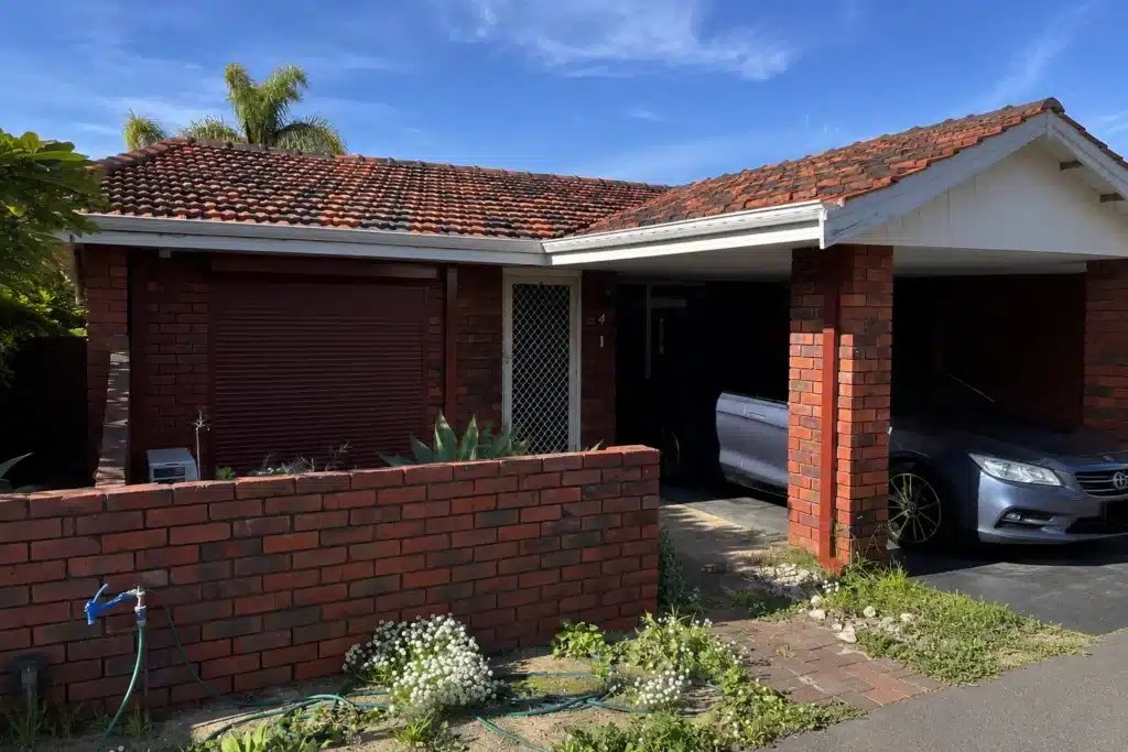 Residential home in Perth requiring professional roof leak repair and roof inspection.
